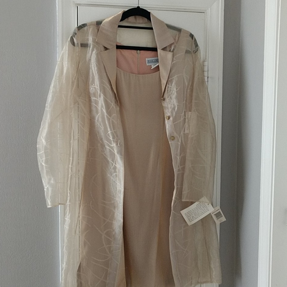 Jessica Howard gold shimmer dress